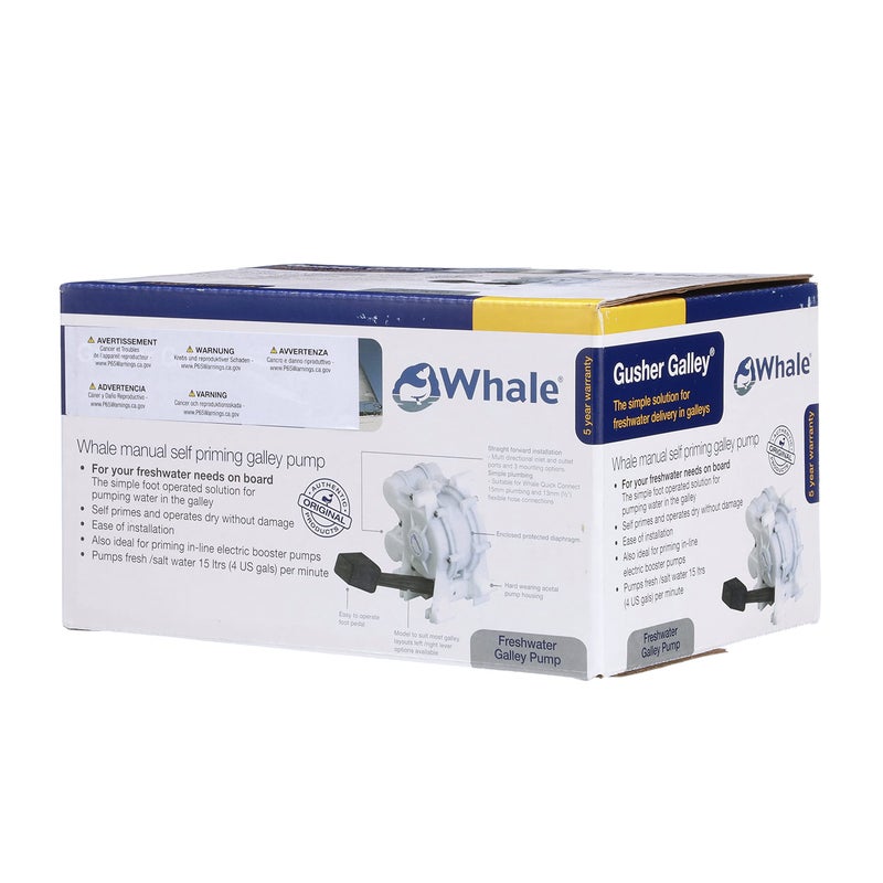 Whale GP0550 GusherÂ® Galley Mk 3 Manual Freshwater Galley Pump, Foot Pedal-Operated, Right-Side Foot Lever - Image 4